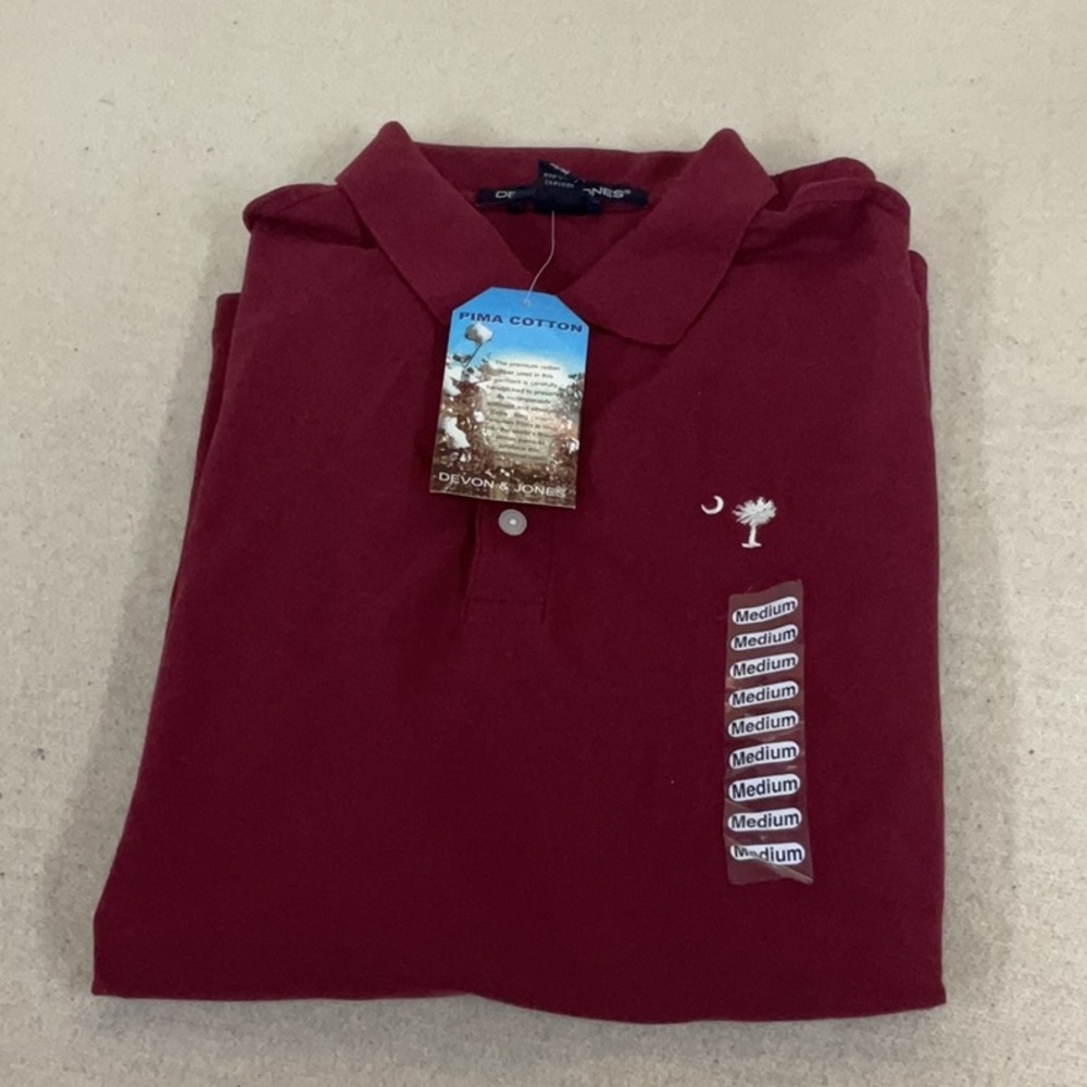 NWT Mens short sleeve Devon & jones polo shirt